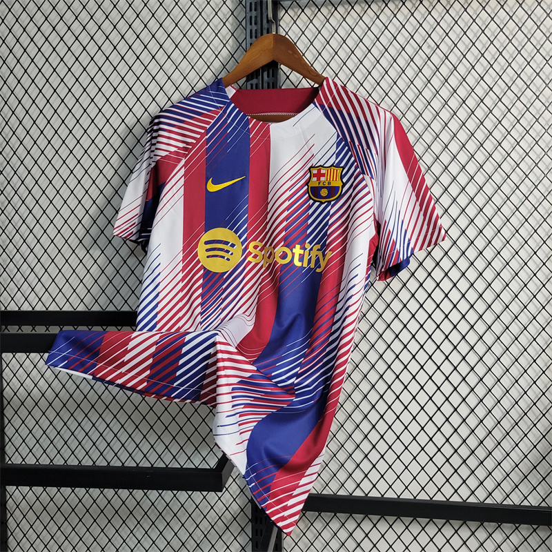 23/24 B.A.R.S.A Pre-Match Shirt Training Jersey - Fans Version - Unitedfutballjersey