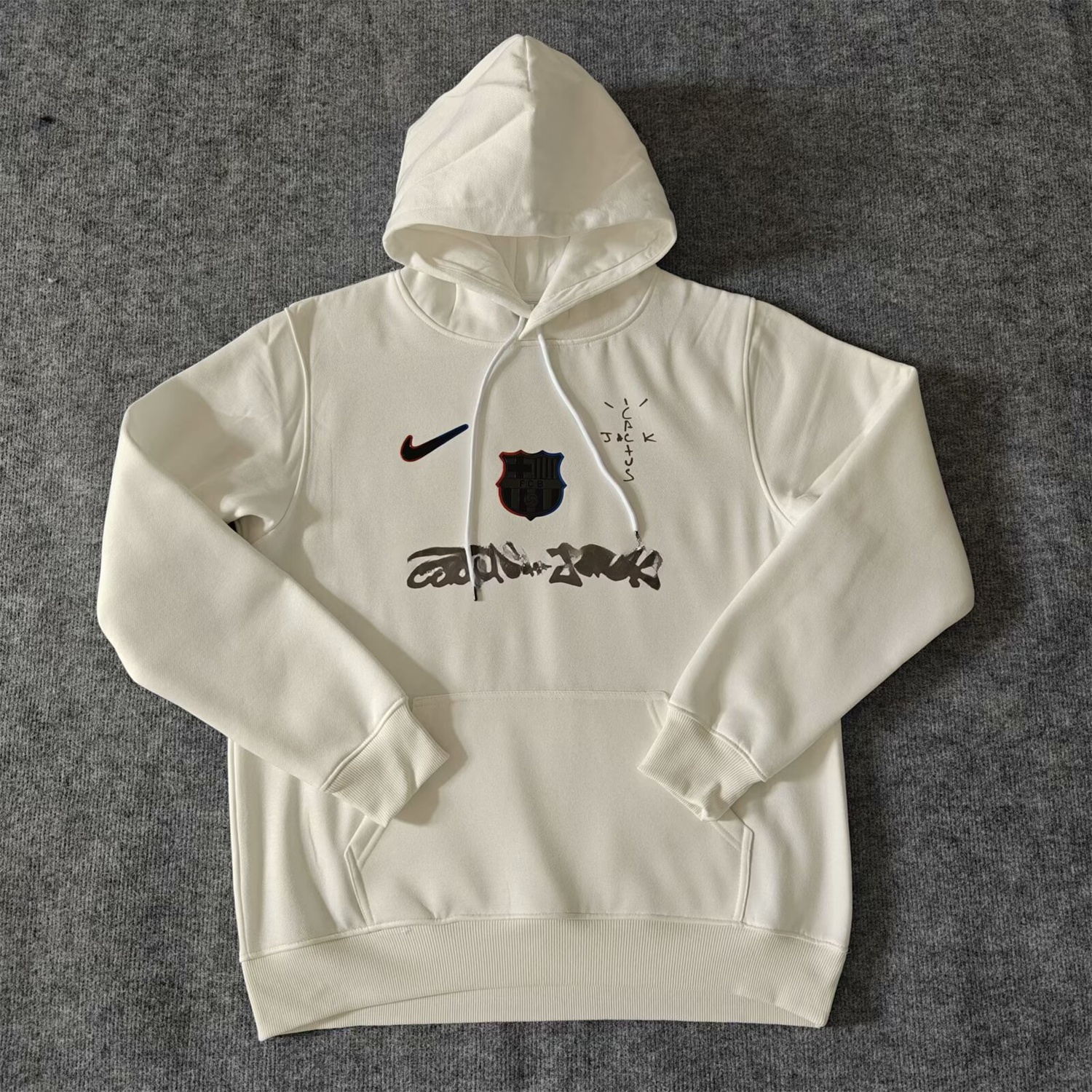B.A.R.S.A x Travis Scott Team Logo Centered Unisex Pullover Hoodie - Unitedfutballjersey