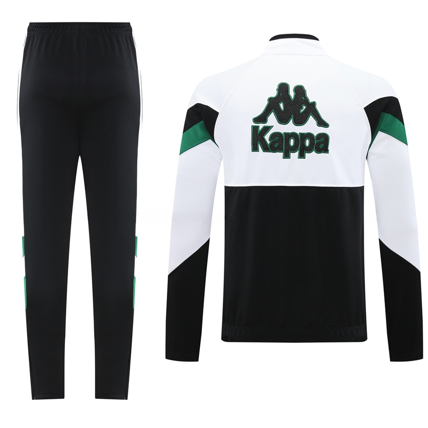 Real Betis 25-26 Jacket Training Tracksuit - Green White Black Throwback Jackets & Black Pants - Unitedfutballjersey