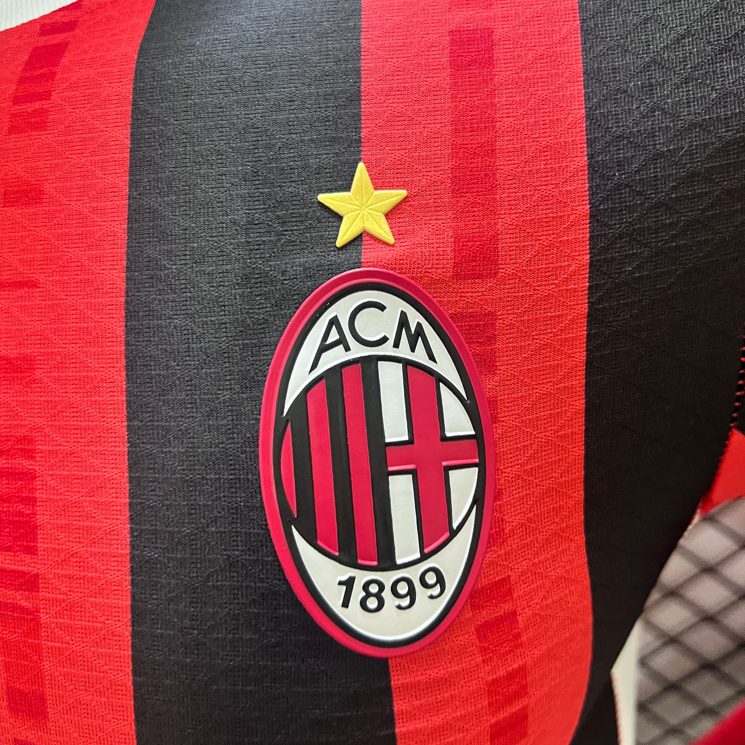 AC Milan 24-25 Home Long Sleeve Jersey - Player Version - Unitedfutballjersey