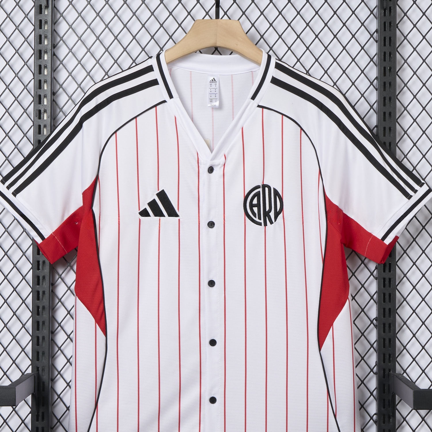 River Plate 25-26 White Baseball Jersey - Unitedfutballjersey