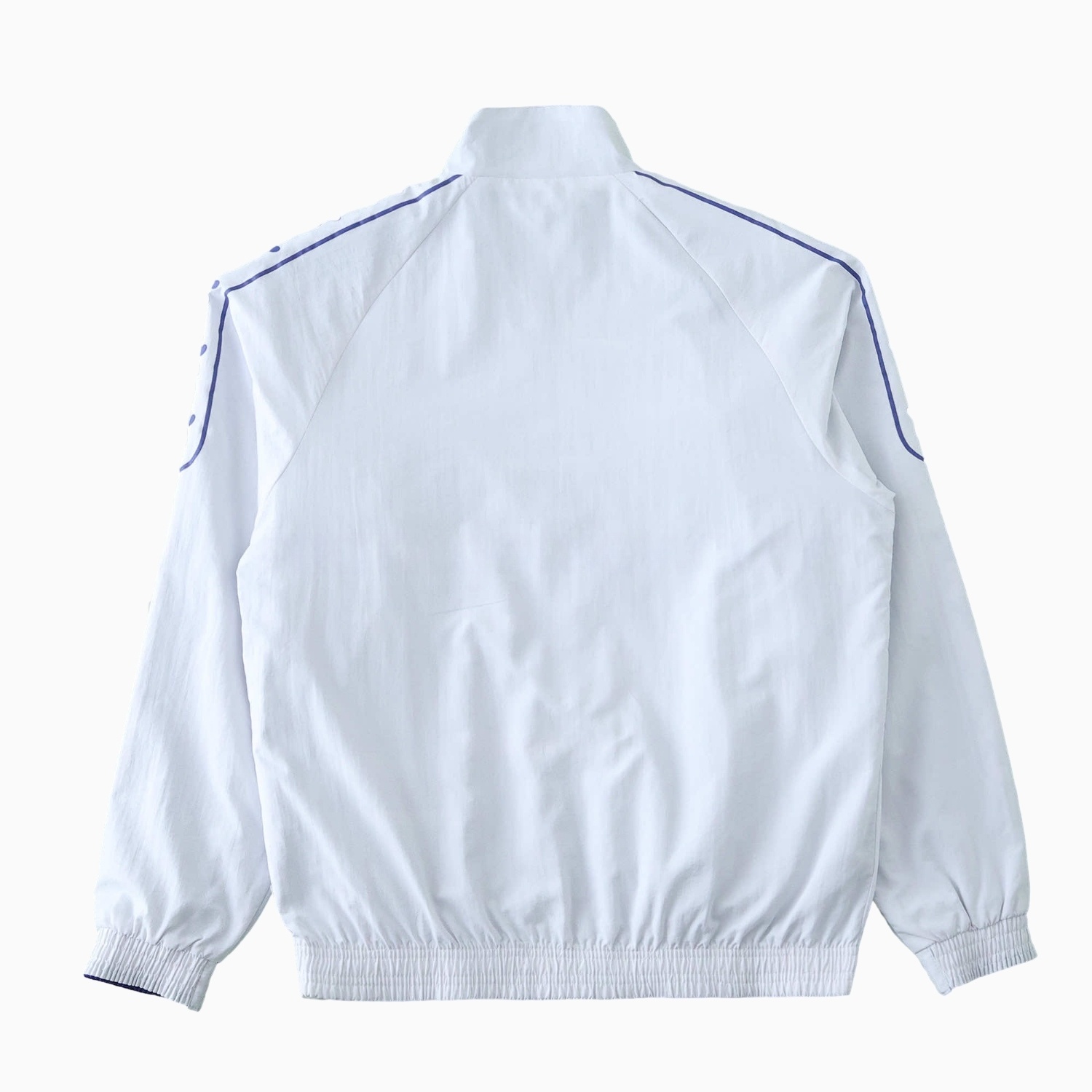 Retro Real Madrid 1995-96 Home & Away Double Sided Reversible Windbreaker - White & Purple - Unitedfutballjersey