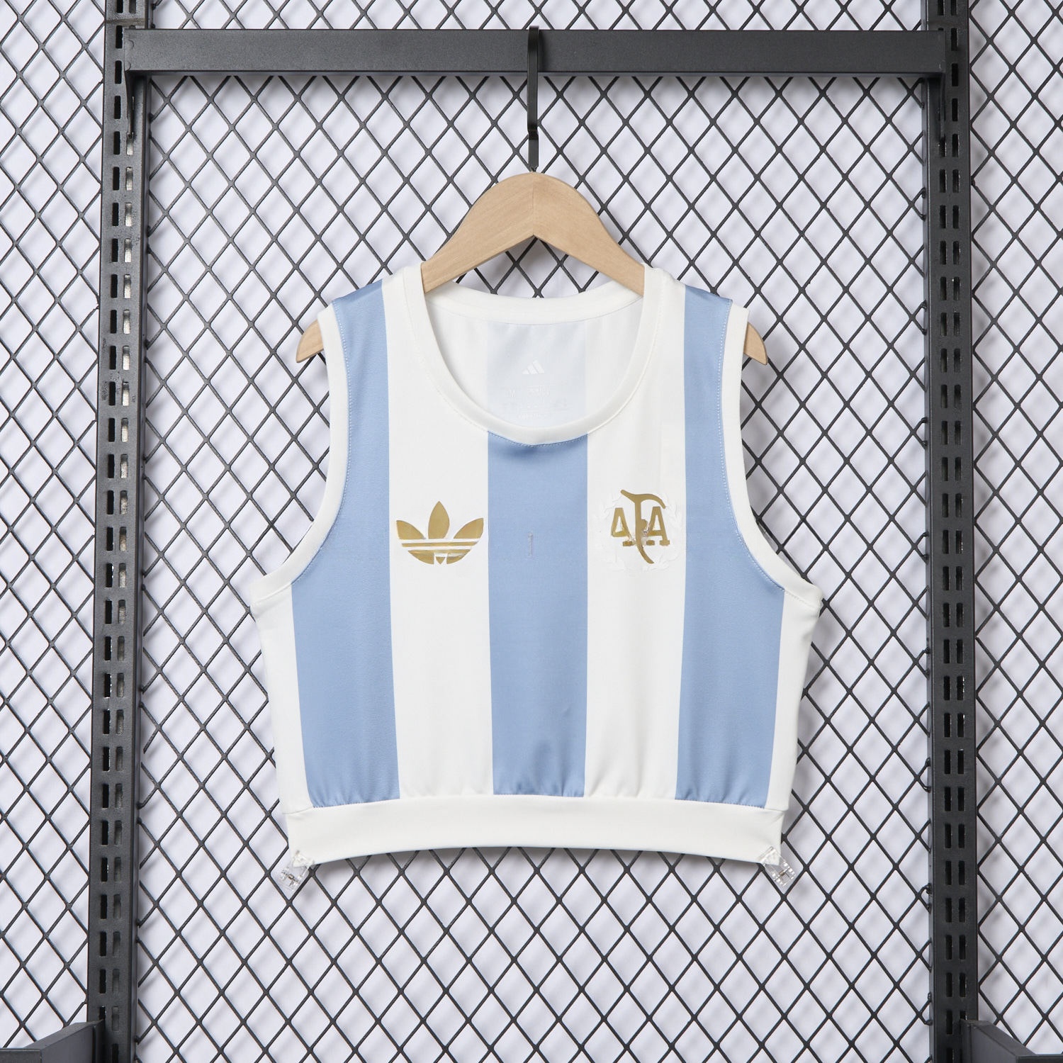Women's Argentina 25-26 50th Anniversary Home Yoga Vest - Unitedfutballjersey