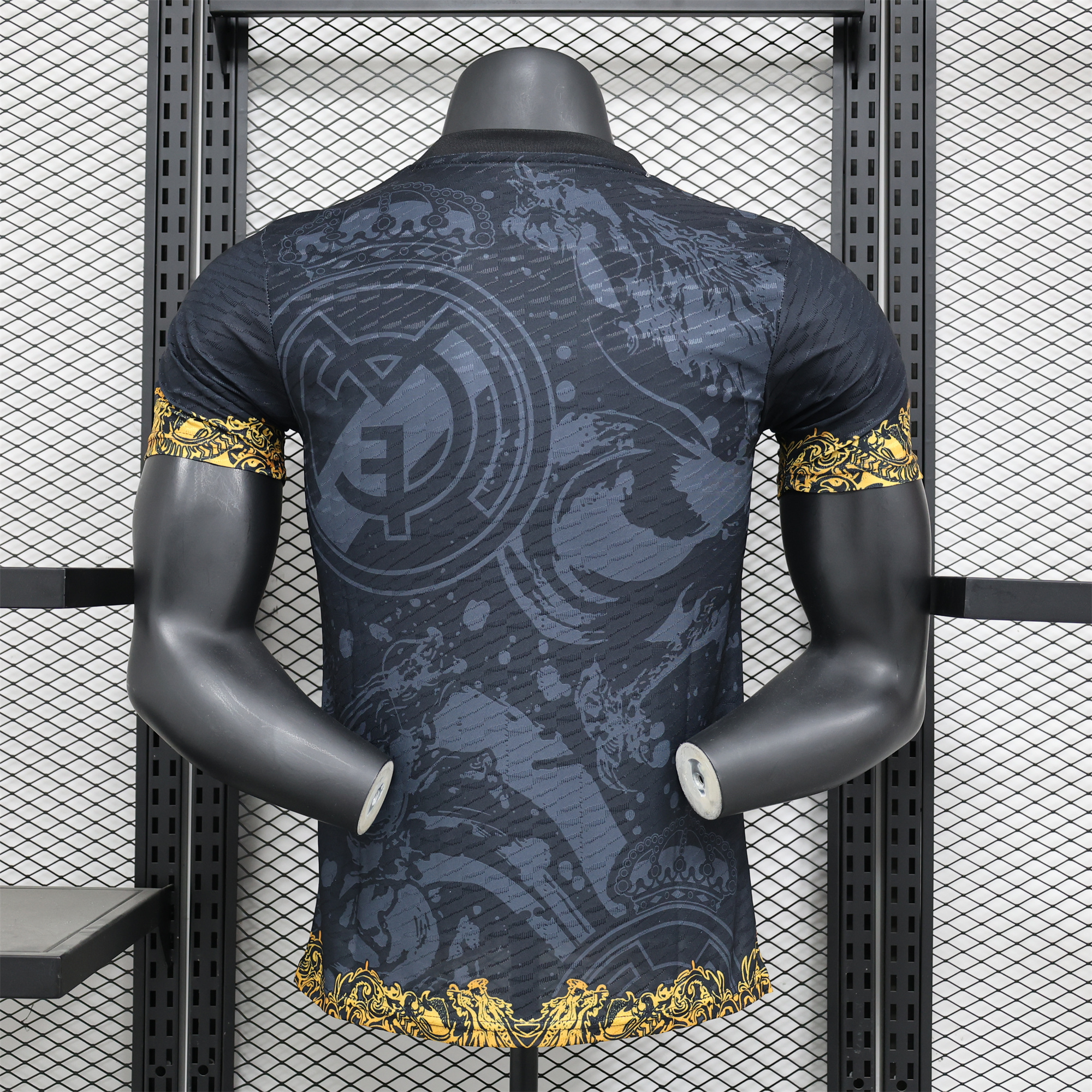 Real Madrid 24-25 Gold Loong Black Special Edition Jersey - Player Version - Unitedfutballjersey