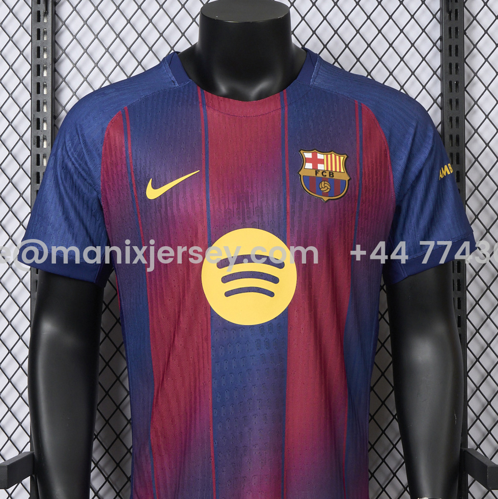Barcelona 25-26 Home Jersey - Player Version - Unitedfutballjersey