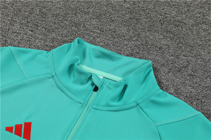 Manchester United 23-24 Long Sleeve Training Set -Green - Unitedfutballjersey