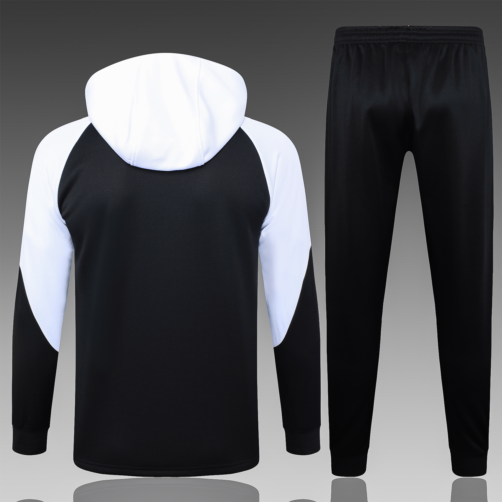 Che 23-24 Men's Training Hoodie + Pants - Black - Unitedfutballjersey