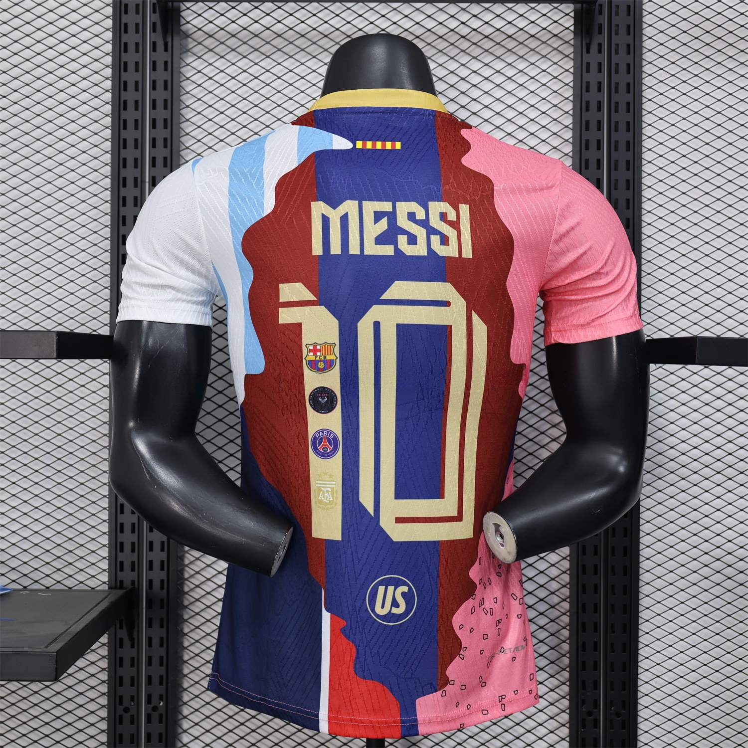 Messi Career Commemorative Jersey - Player Version - INT M.A.M Argentina Barcelona Paris Saint-Germain PSG - Unitedfutballjersey