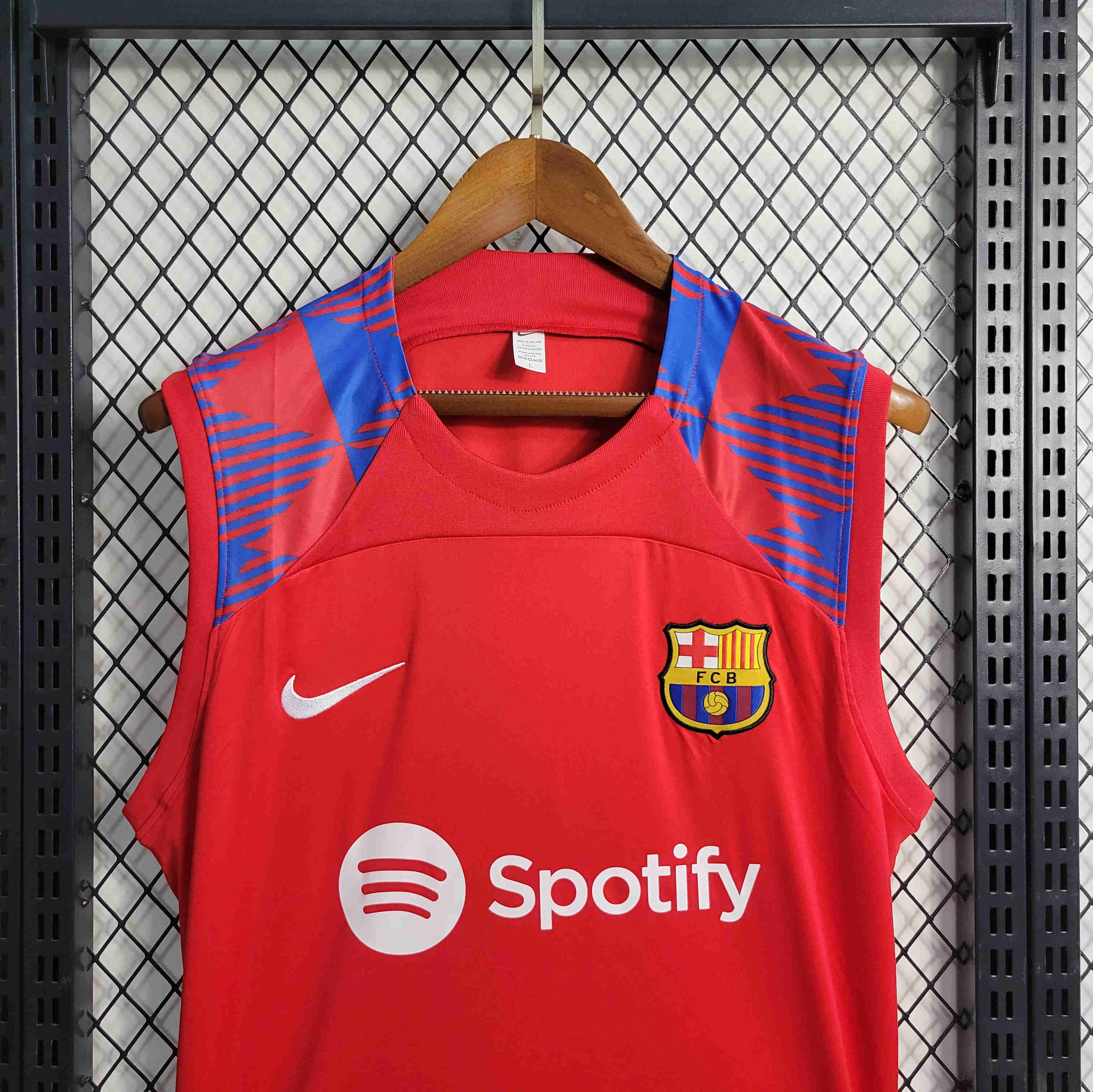 B.A.R.S.A 23/24 Red Training Vest - Unitedfutballjersey