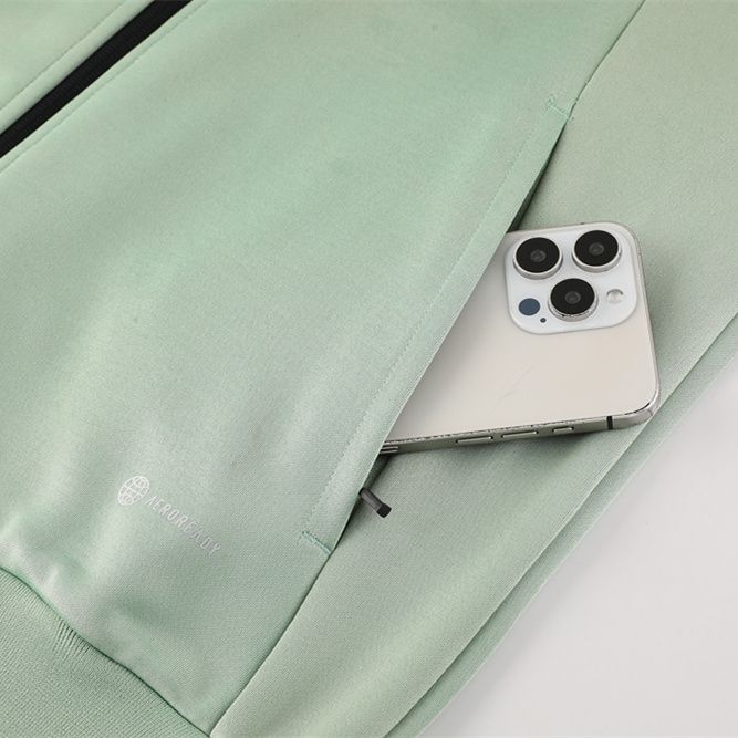 Real Madrid 24-25 Originals LFSTLR Jacket Training Tracksuit - Black and Light Green - Unitedfutballjersey