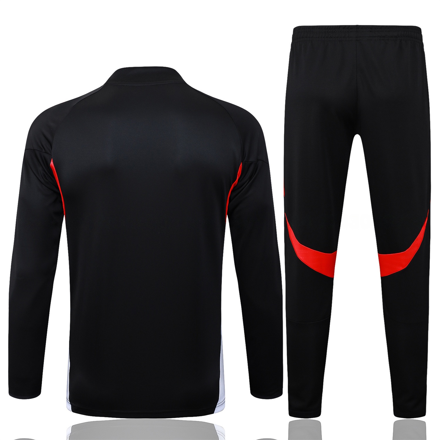 Bayern Munich 25-26 Long Sleeves Training Set - Black Top & Pants with Orange Badge - Unitedfutballjersey