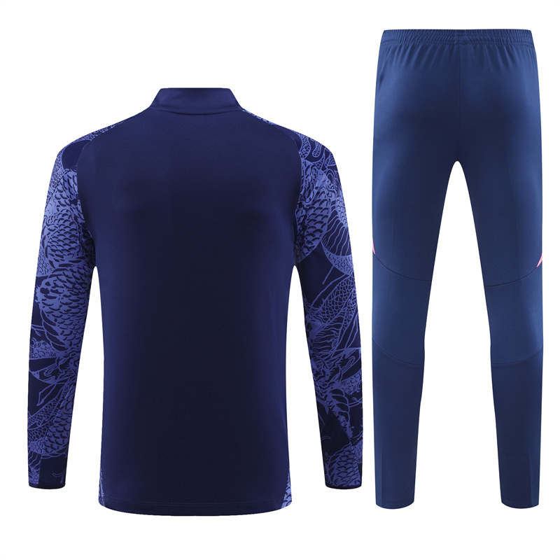 Real Madrid 24-25 Long Sleeve Training Set - Blue Dragon - Unitedfutballjersey