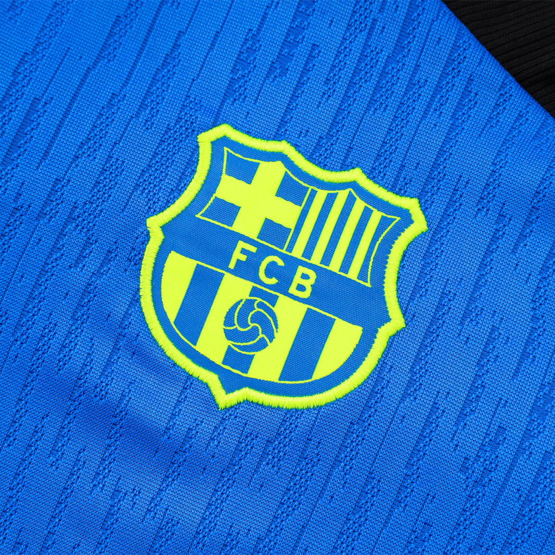 Barcelona 24-25 Long Sleeve Training Set - Player Version - Blue Top and Black Pants - Unitedfutballjersey