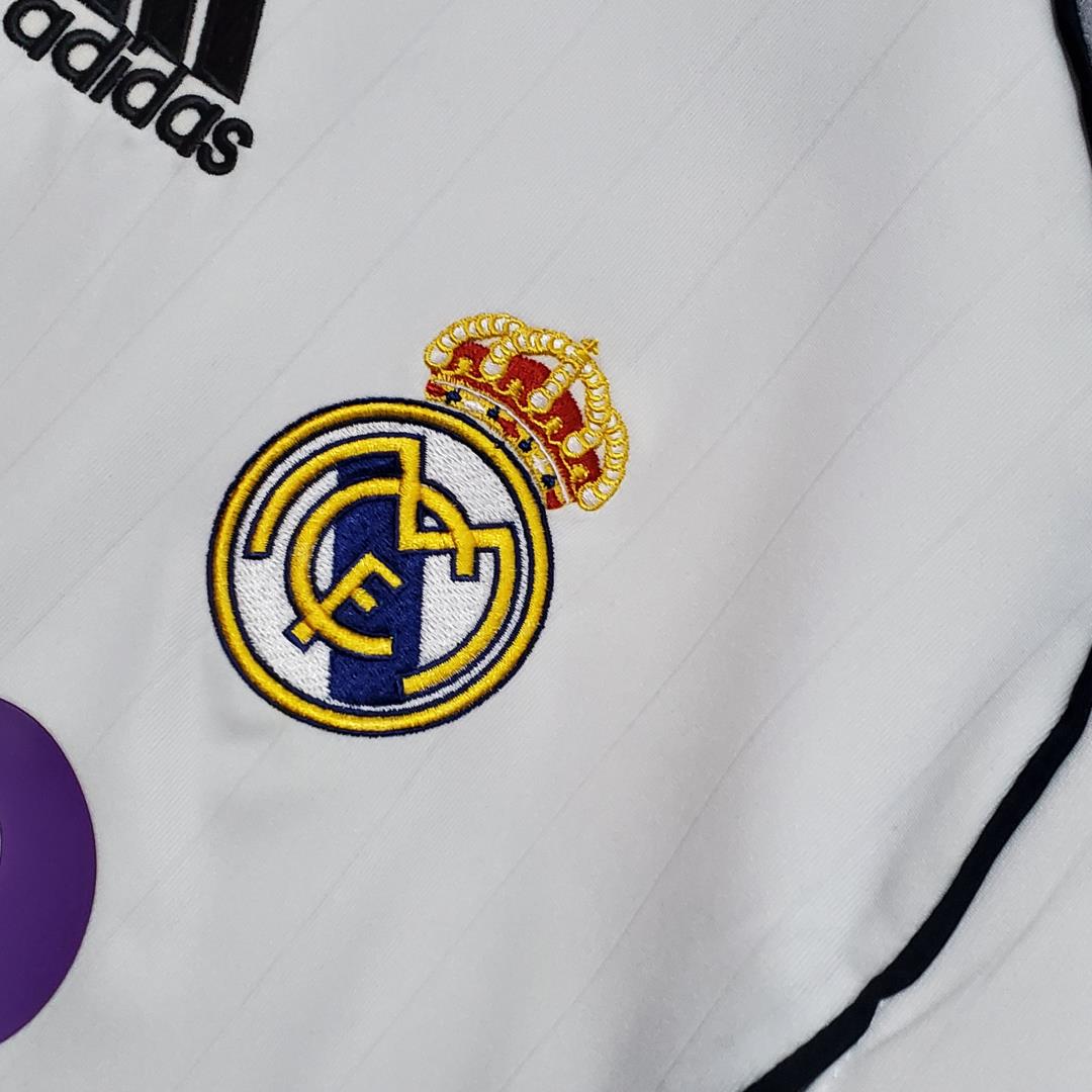 Real Madrid Retro 06-07 Home Long Sleeve Jersey - Unitedfutballjersey