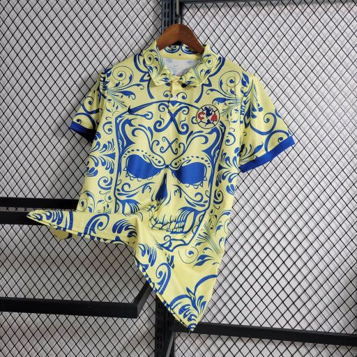 América 23-24 Yellow Special Editon Polo Shirt - Fans Version - Unitedfutballjersey