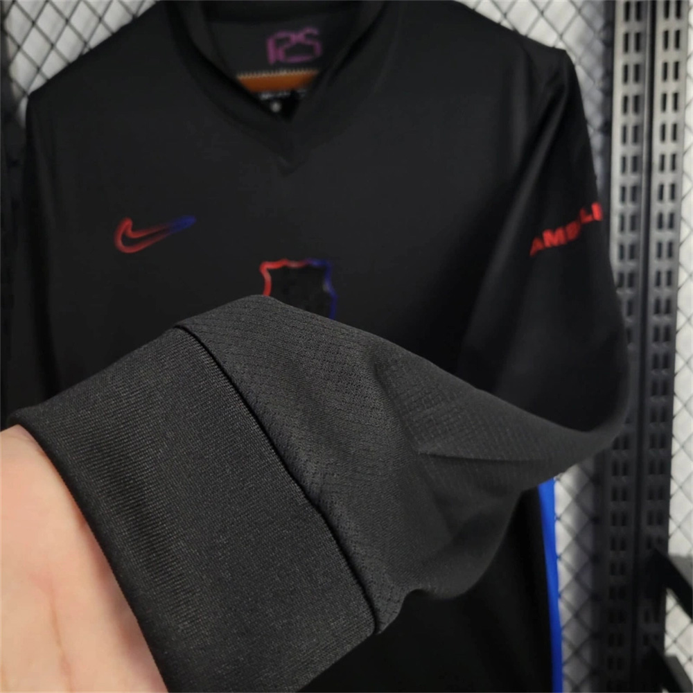 B.A.R.S.A 24-25 Away Long Sleeve Jersey with Big Logo - Fans Version - Unitedfutballjersey