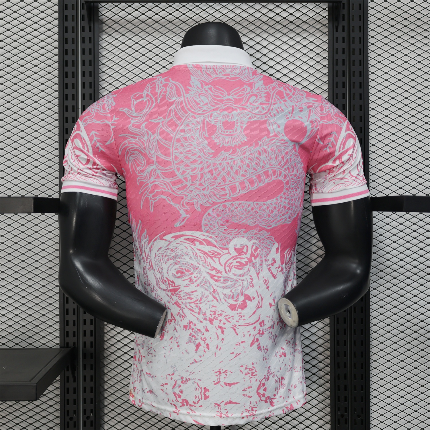 Real Madrid 25-26 Pink and White Gradient Chinese and Western Style Dragon Jersey - Player Version - Unitedfutballjersey