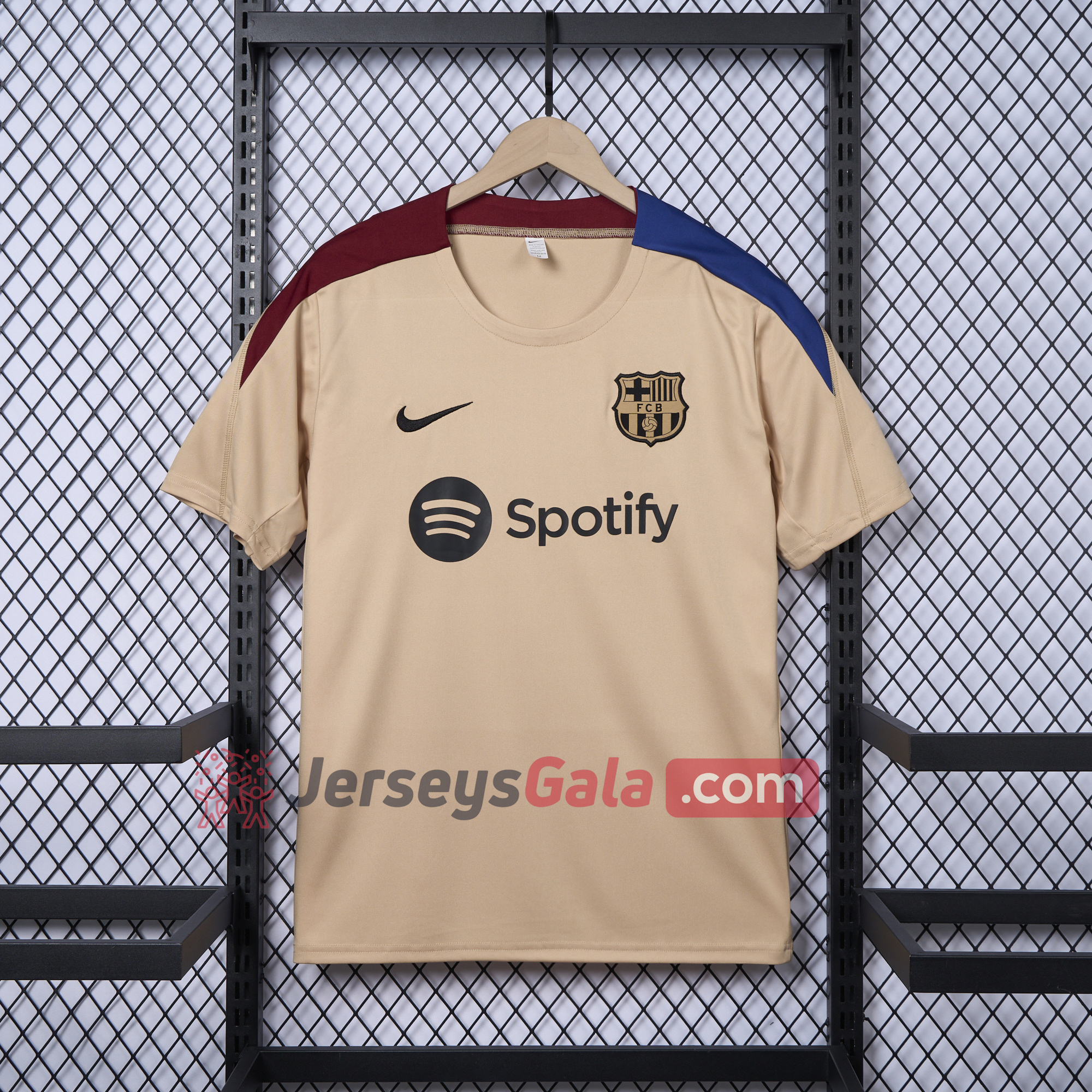 B.A.R.S.A 24-25 Frick Same Style Coach Training Shirt - Gold - Unitedfutballjersey