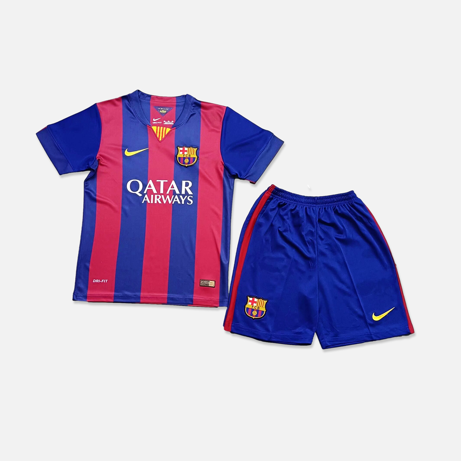 Retro B.A.R.S.A 14-15 Home Stadium Kids Kit - Unitedfutballjersey