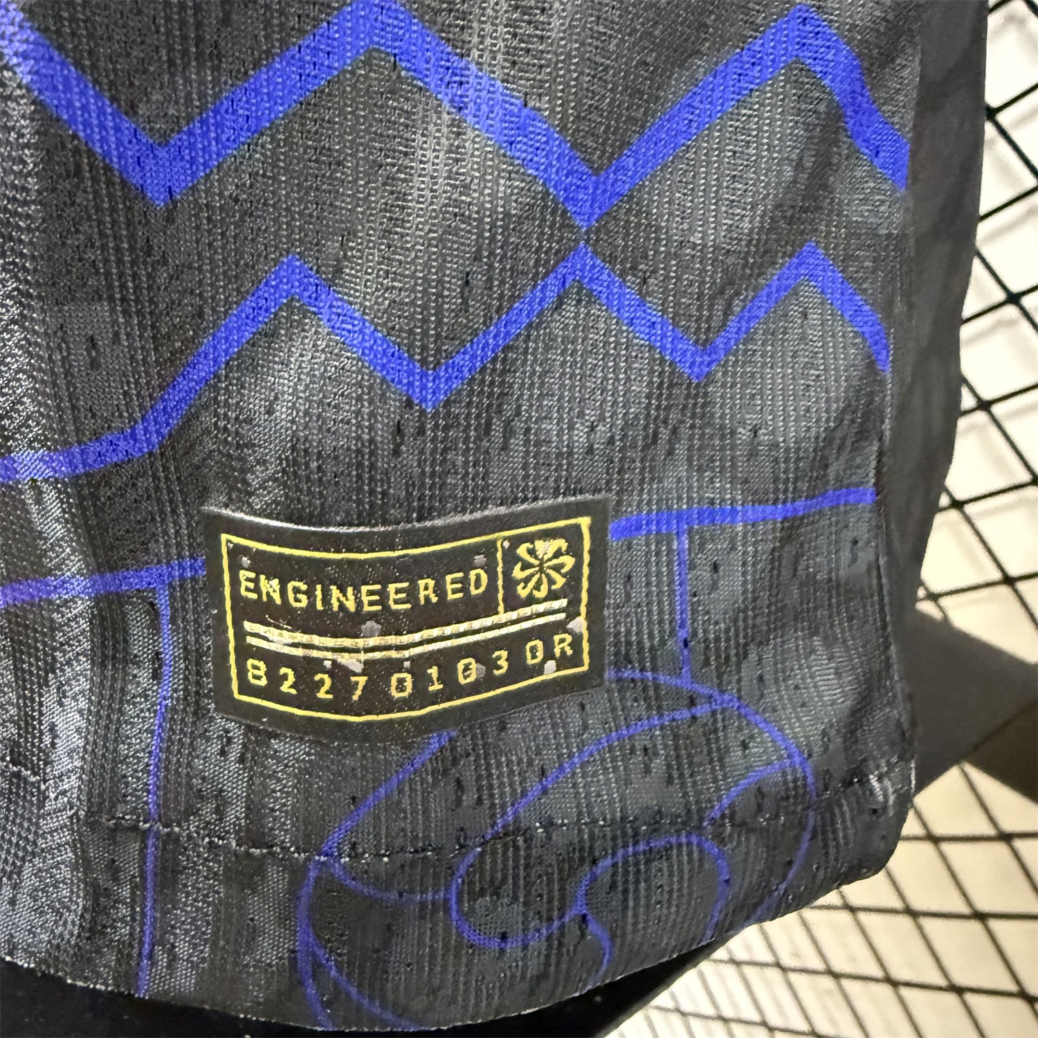 B.A.R.S.A 25-26 Fluorescent Team Logo Lines Black Jersey - Player Version - Unitedfutballjersey