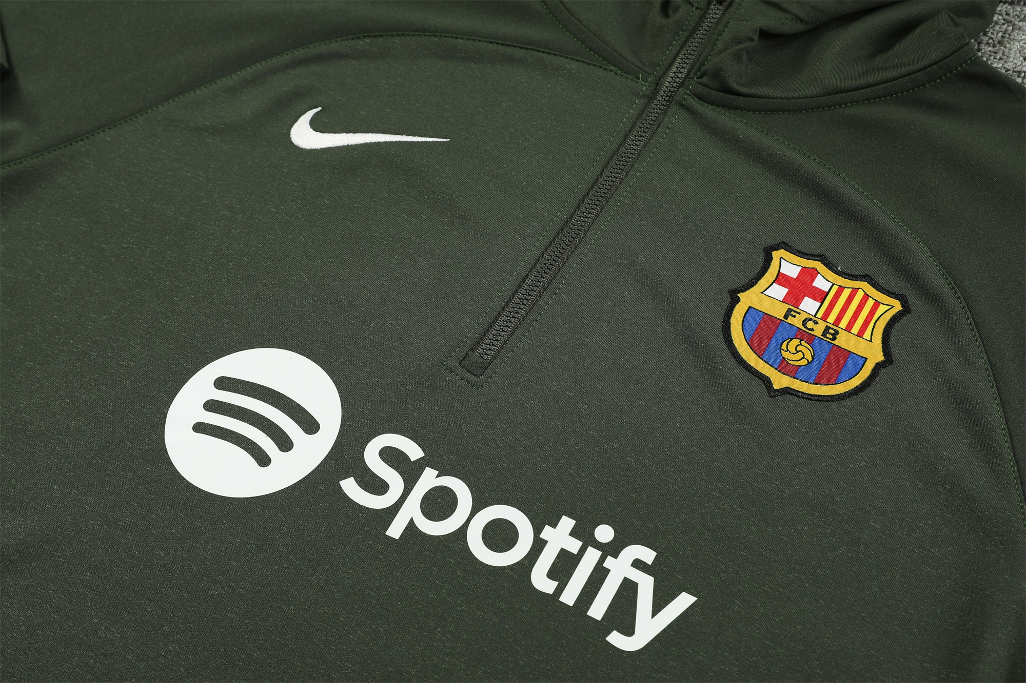 B.A.R.S.A 23-24 Men's Training Hoodie + Pants - Green - Unitedfutballjersey