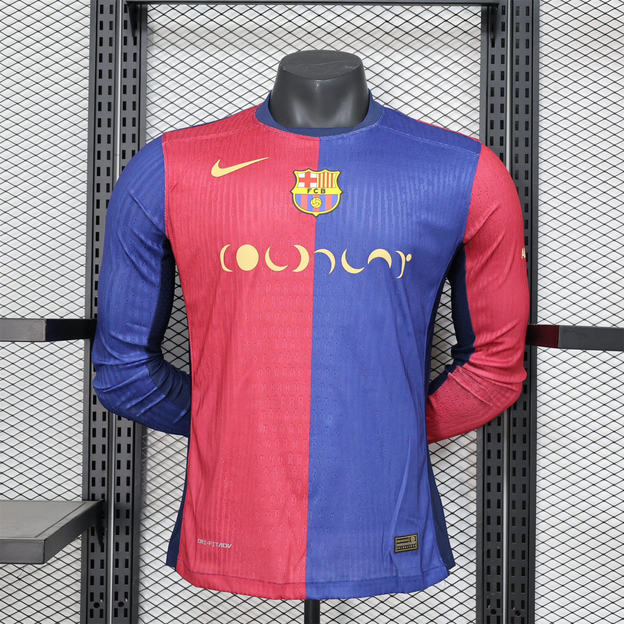 B.A.R.S.A X Coldplay 24-25 Home Co-Branded Long Sleeve Jersey - Player Version - Unitedfutballjersey