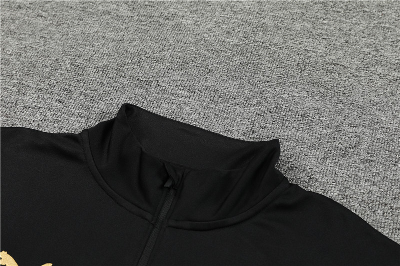 Manchester City 23-24 Long Sleeve Training Set -Black - Unitedfutballjersey