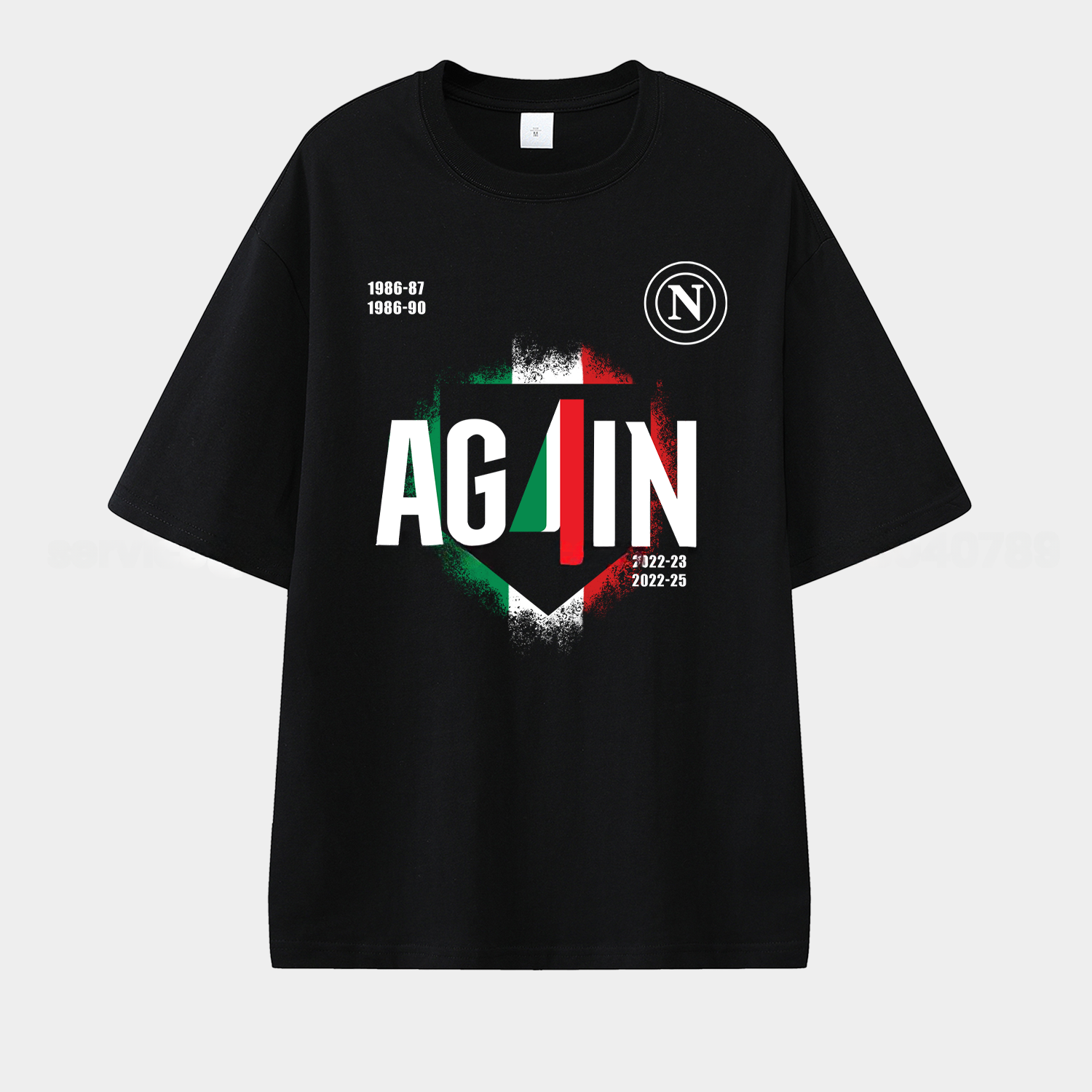 Napoli AG4IN 2025 Unisex Pure Cotton T-shirt - Unitedfutballjersey