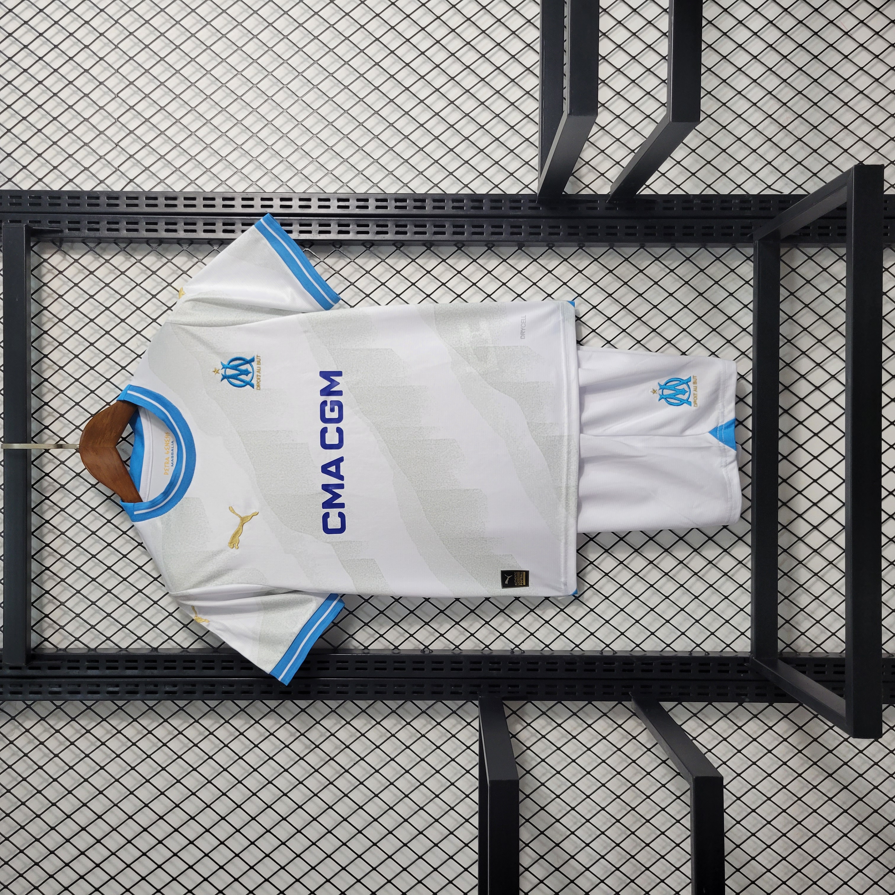 Marseille 23-24 Home Kids Kit - Unitedfutballjersey