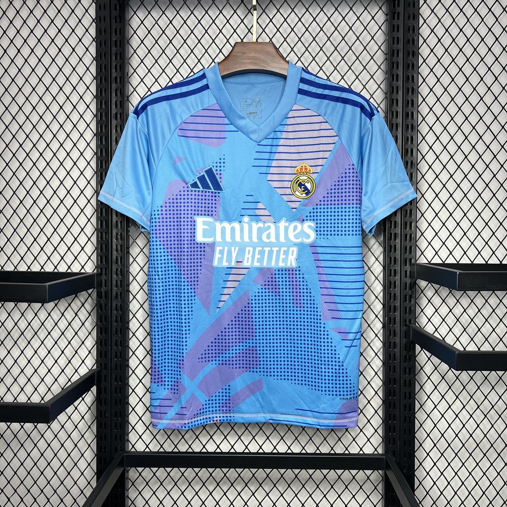 Real Madrid 24-25 Blue Goalkeeper Jersey - Fans Version - Unitedfutballjersey