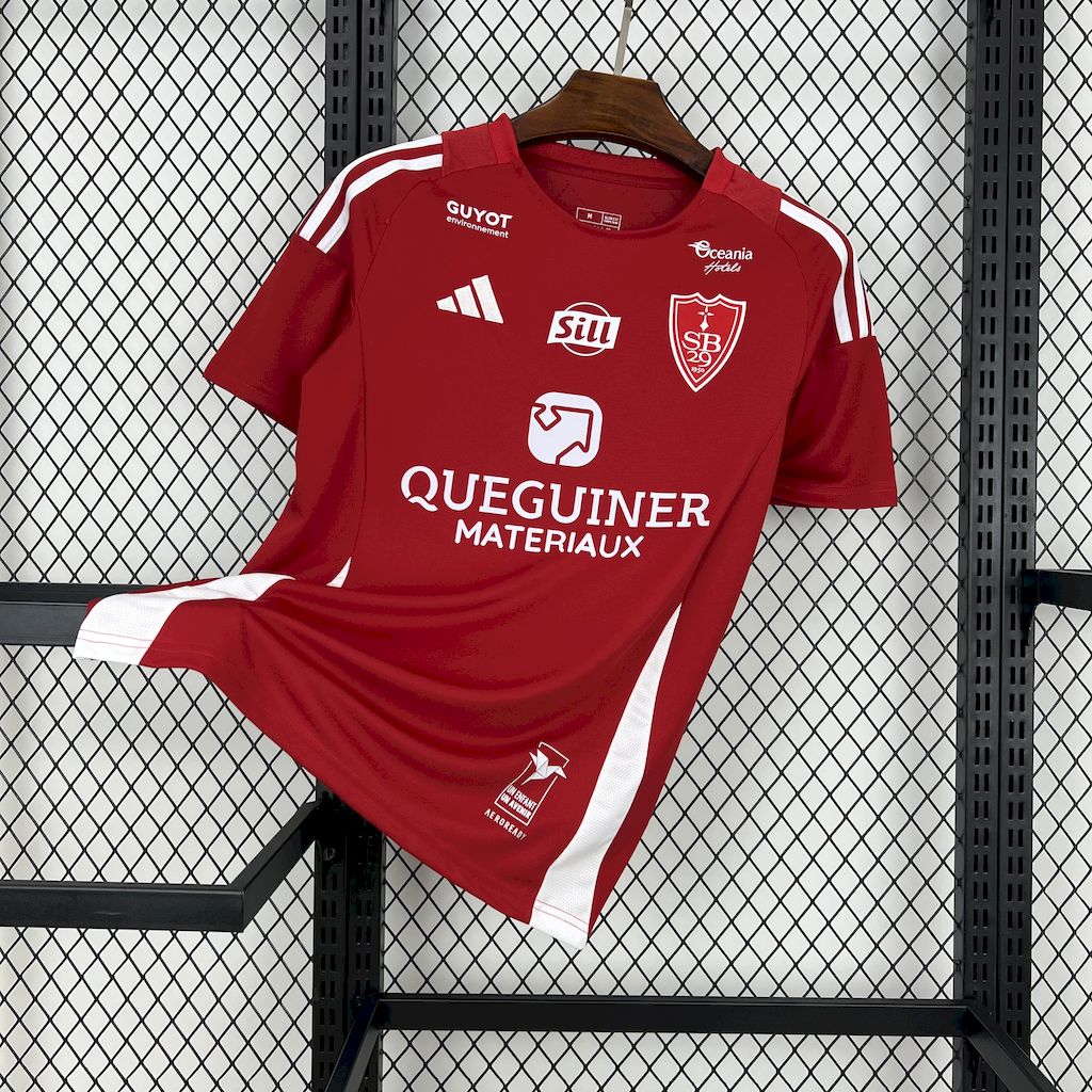 Stade Brestois 24-25 Home Jersey - Fans Version - Unitedfutballjersey