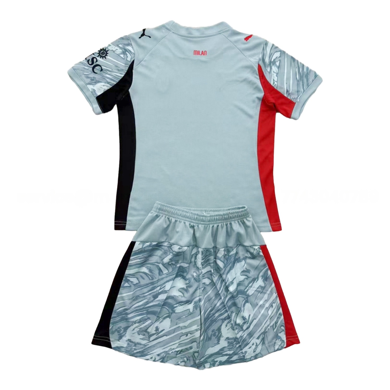 AC Milan 25-26 Blue Goalkeeper Kids Kit - Unitedfutballjersey