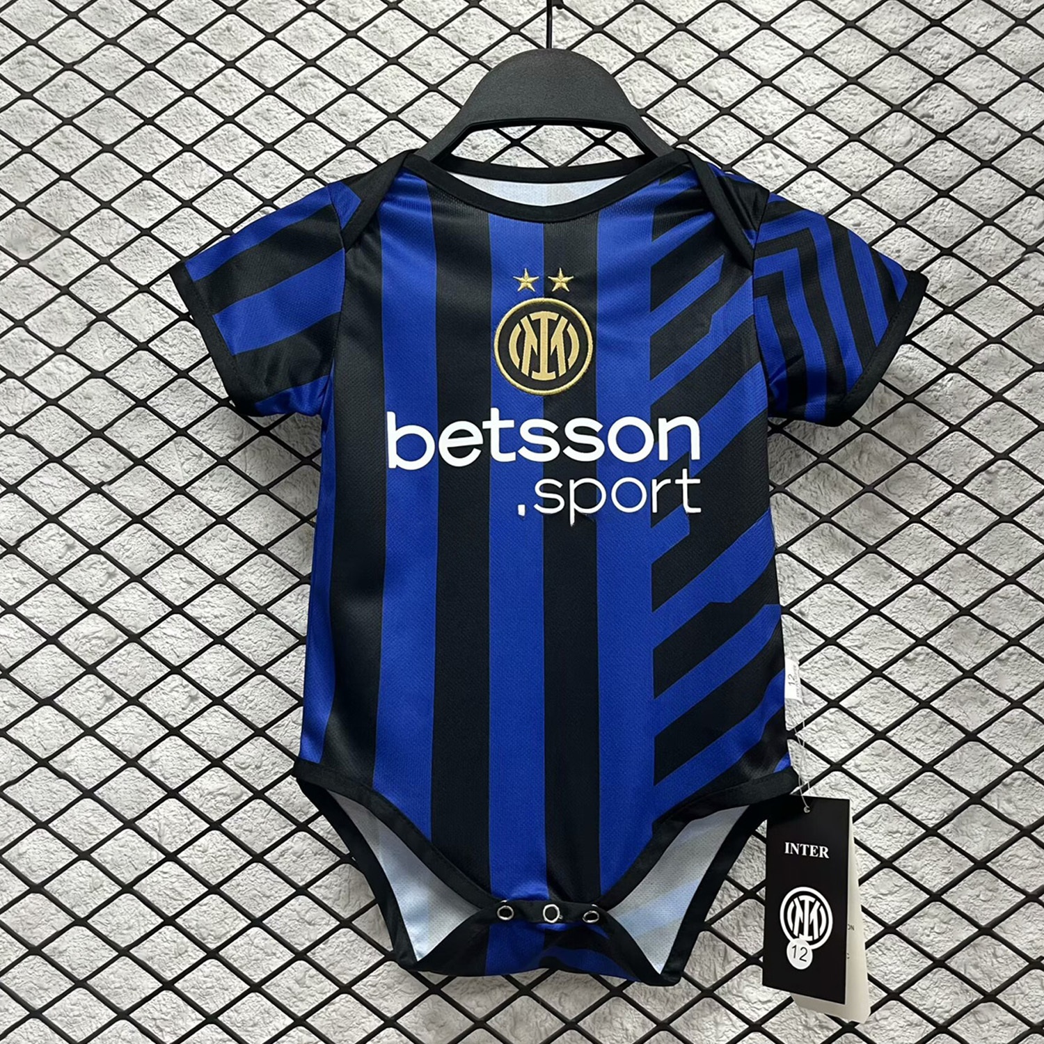 Inter Milan 24-25 Home Baby Crawling Suit - Unitedfutballjersey