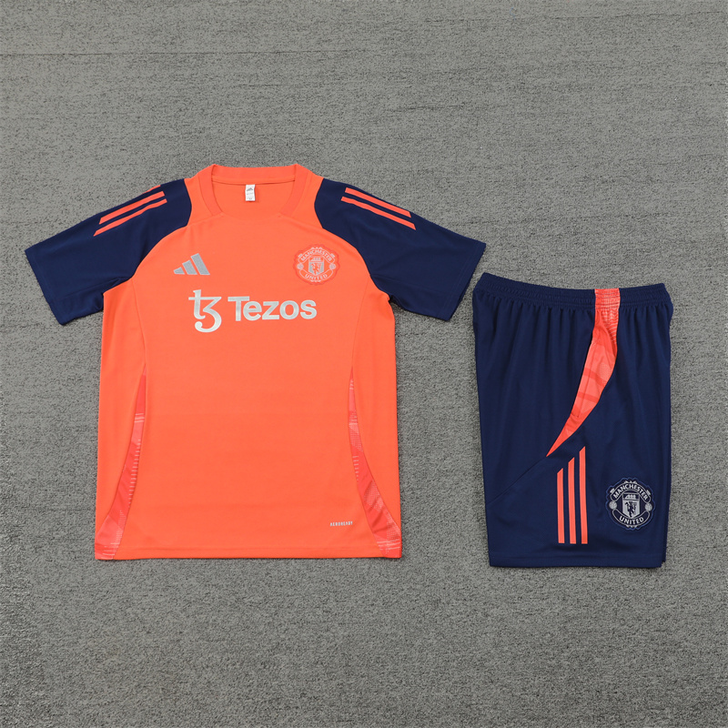 Manchester United 24-25 Short-Sleeve Training Set - Orange - Unitedfutballjersey