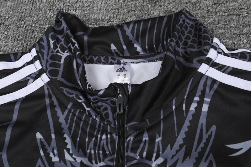 Real Madrid 23-24 Long Sleeve Training Set - Black Dragon - Unitedfutballjersey