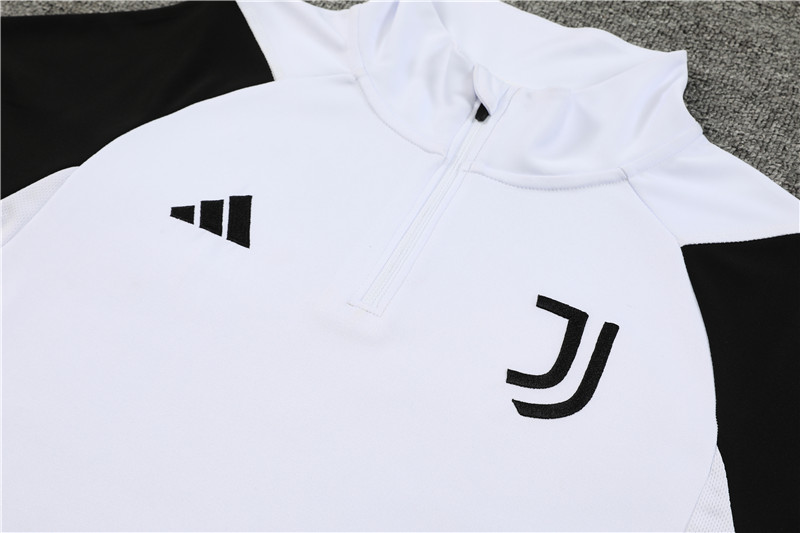 Juventus 23-24 Long Sleeve Training Set -Black and White - Unitedfutballjersey