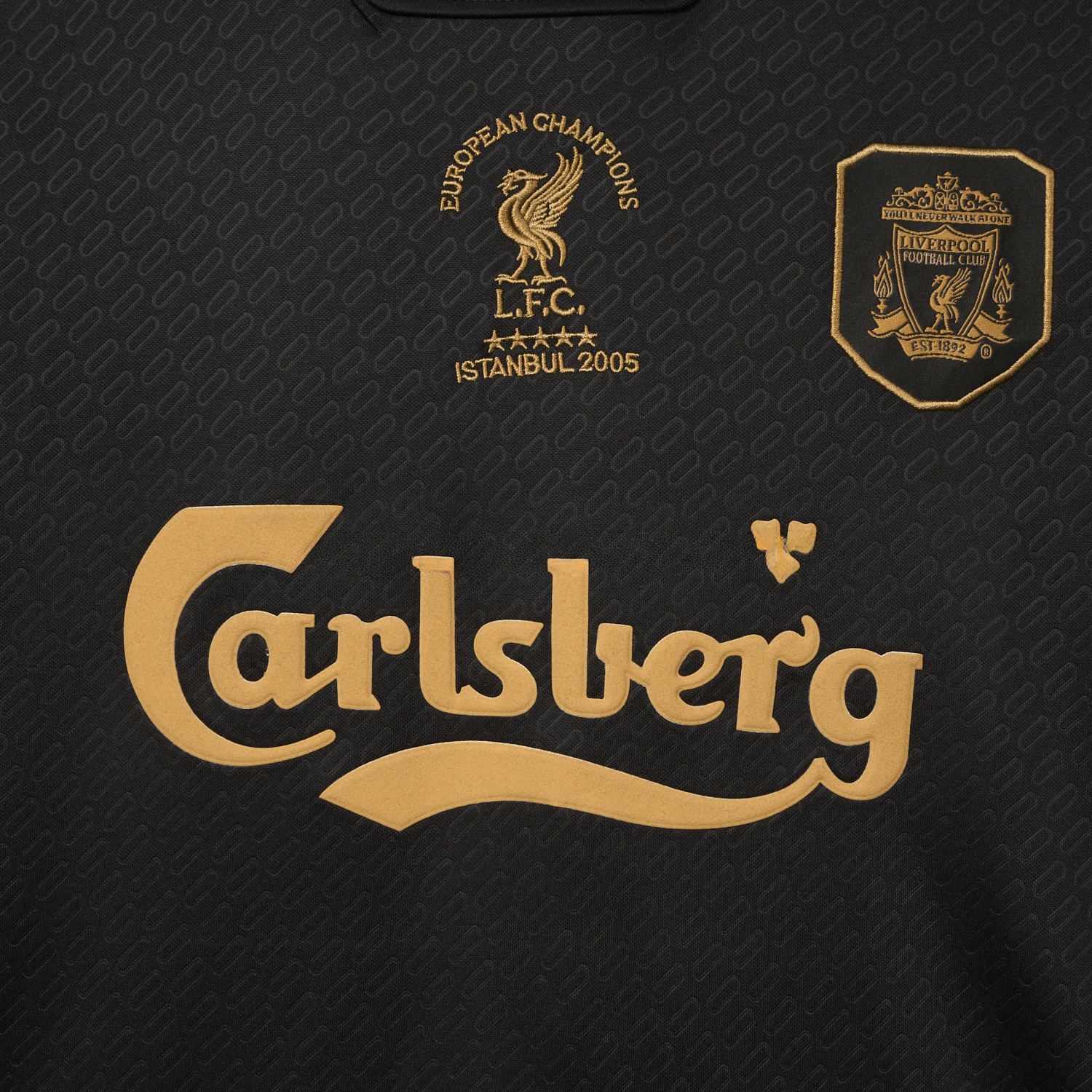 Liver.pool 25-26 Istanbul 2005 Anniversary Black Jersey - Fans Version - Unitedfutballjersey