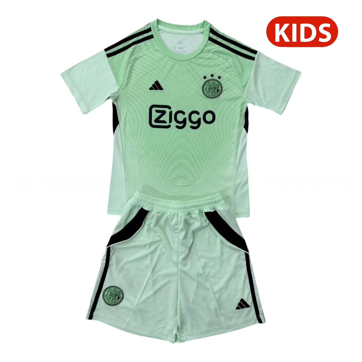 Ajax 25-26 Green Goalkeeper Kids Kit - Unitedfutballjersey