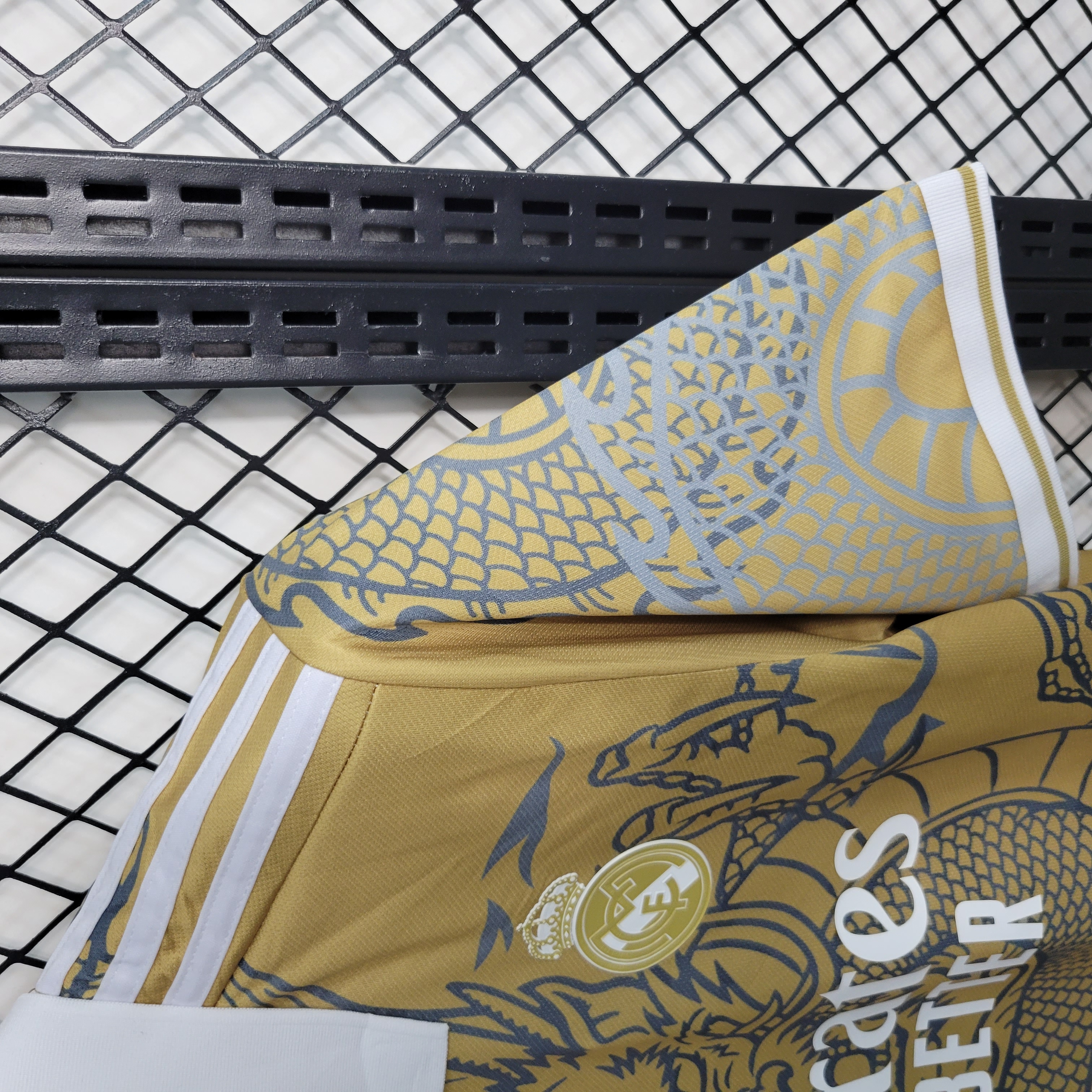 Real Madrid 23-24 Yellow Dragon Special Edition Jersey - Fans Version - Unitedfutballjersey