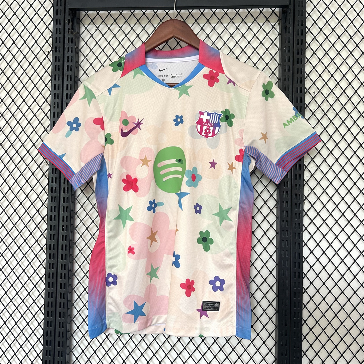 B.A.R.S.A 25-26 Stars And Flowers Pink Special Jersey - Fans Version - Unitedfutballjersey