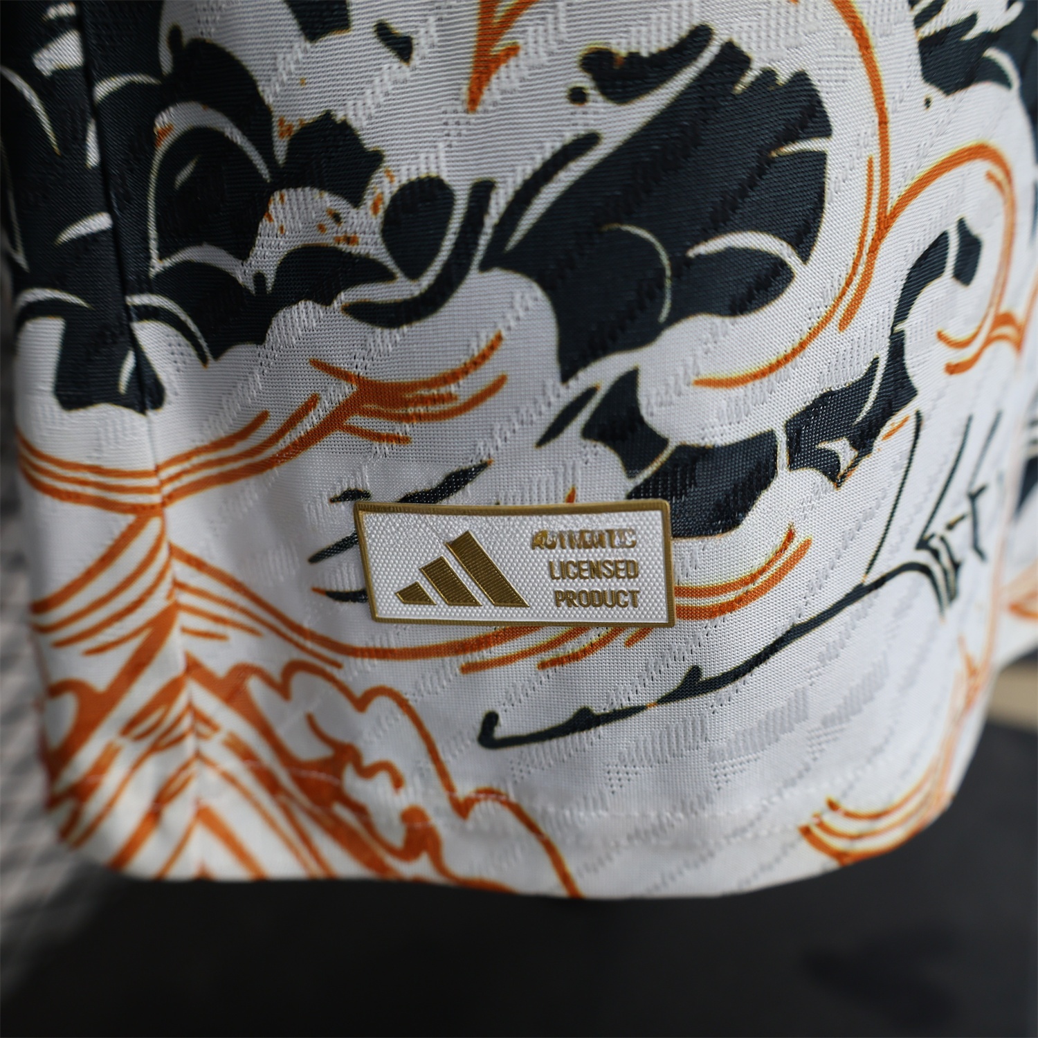 Real Madrid 24-25 Black & Orange Loong White Jersey - Player Version - Unitedfutballjersey