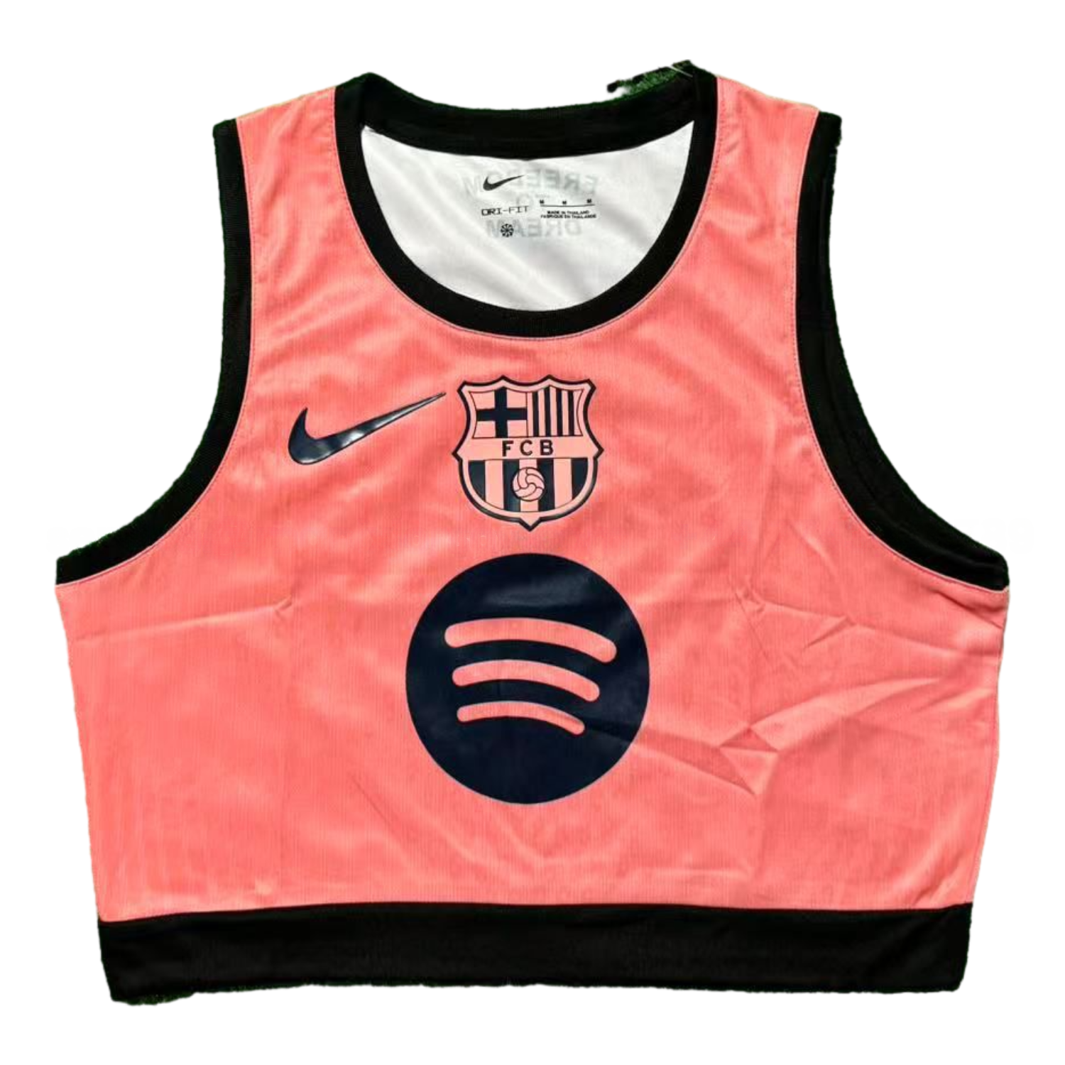 Women's Barcelona 25-26 Black Logo Pink Yoga Vest - Unitedfutballjersey