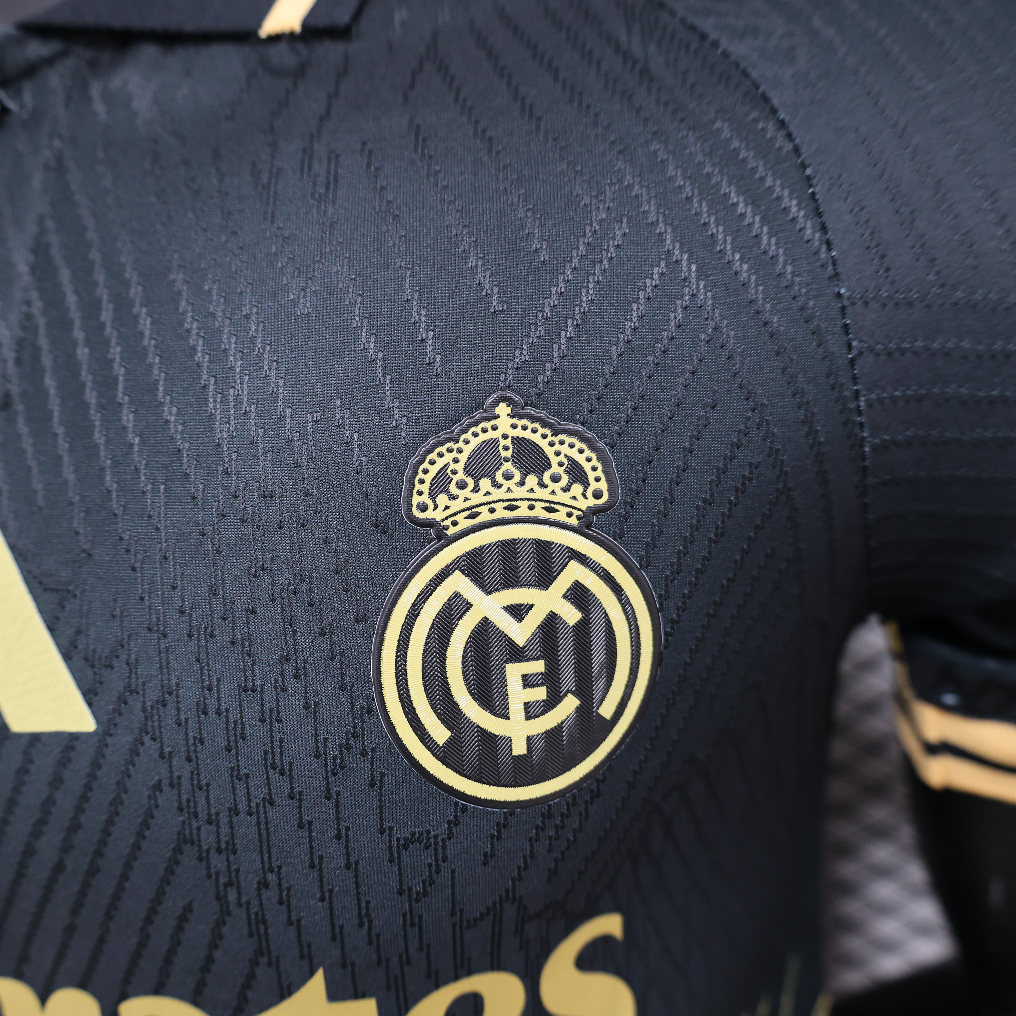 Real Madrid 24-25 Black & Golden Loong Special Edition Jersey - Player Version - Unitedfutballjersey