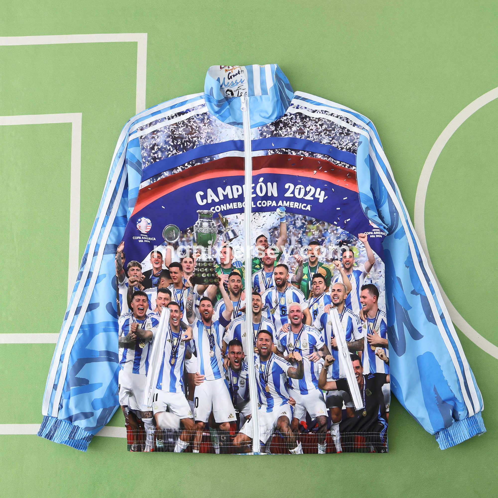 Argentina 24-25 Blue Double Sided Reversible Windbreaker - 2024 Copa America Championship - Unitedfutballjersey