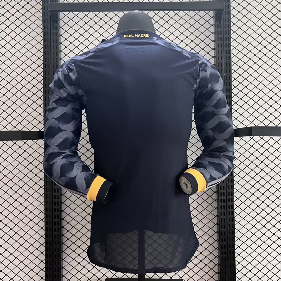 Real Madrid 23-24 Away Long Sleeve Jersey - Player Version - Unitedfutballjersey