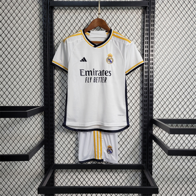 Real Madrid 23/24 Home Kids Kit - Unitedfutballjersey
