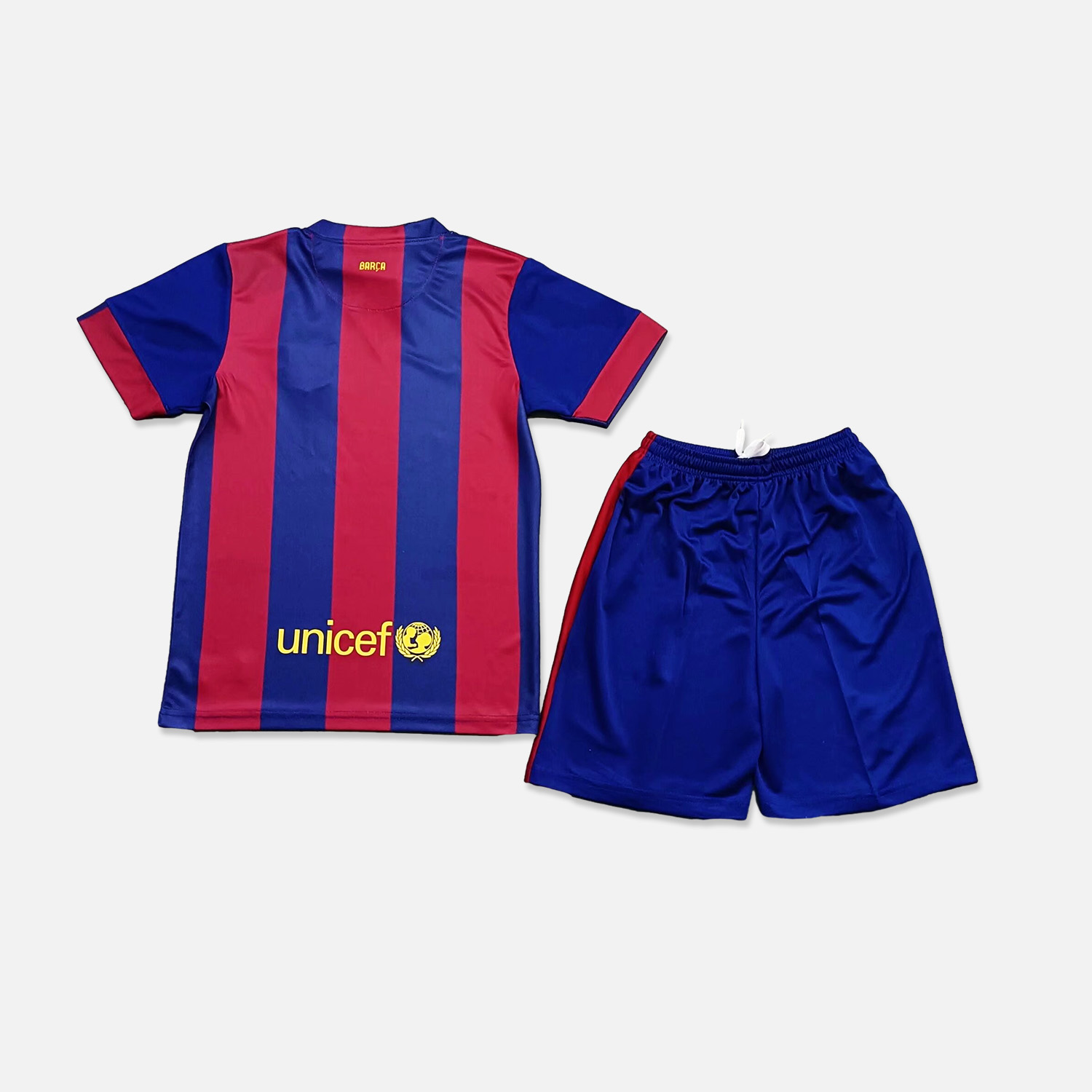 Retro B.A.R.S.A 14-15 Home Stadium Kids Kit - Unitedfutballjersey