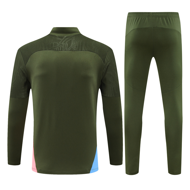 Manchester City 24-25 Long Sleeve Training Set - Army Green - Unitedfutballjersey