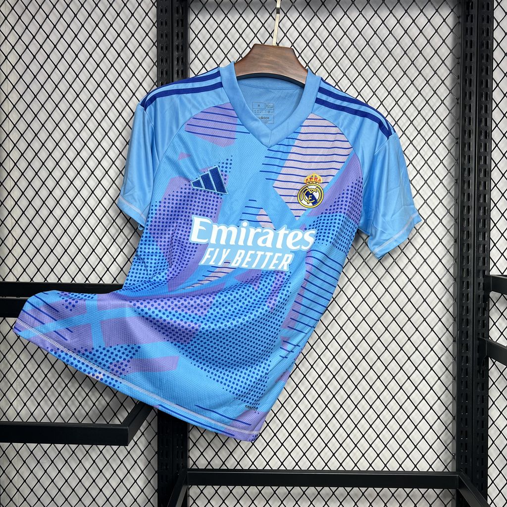 Real Madrid 24-25 Blue Goalkeeper Jersey - Fans Version - Unitedfutballjersey