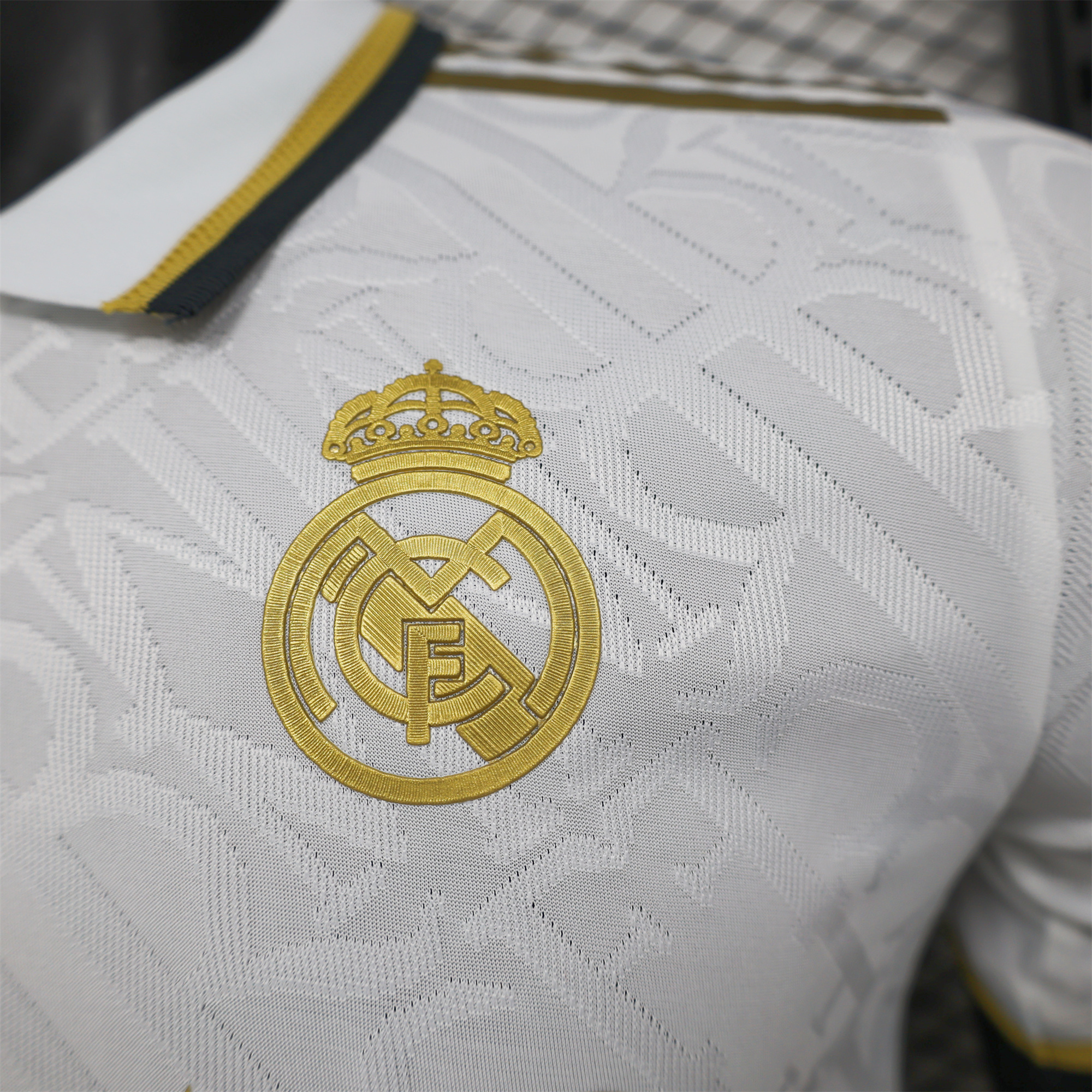 Real Madrid 24-25 White Gold Special Edition Jersey - Player Version - Unitedfutballjersey